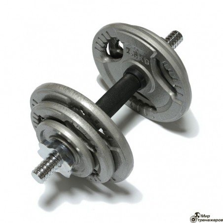 Наборная гантель 10,5 кг. FitLogic Hammer Finished Dumbbell 10,5 kg.