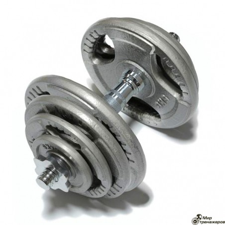 Наборная гантель 20,5 кг. FitLogic Hammer Finished Dumbbell 20,5 kg.