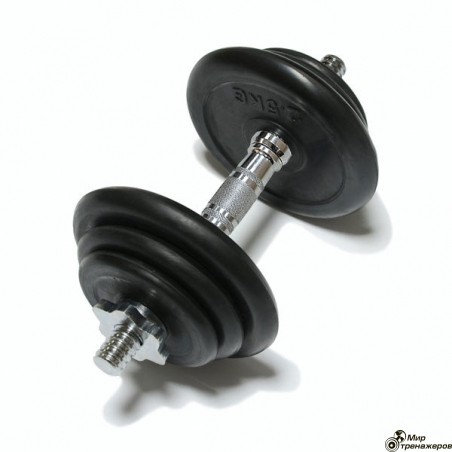 Наборная гантель FitLogic10 кг. FitLogic Rubber Dumbbell 10 kg.