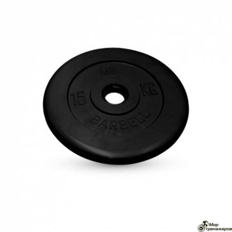 Диск обрезиненный Стандарт черный ТМ Barbell